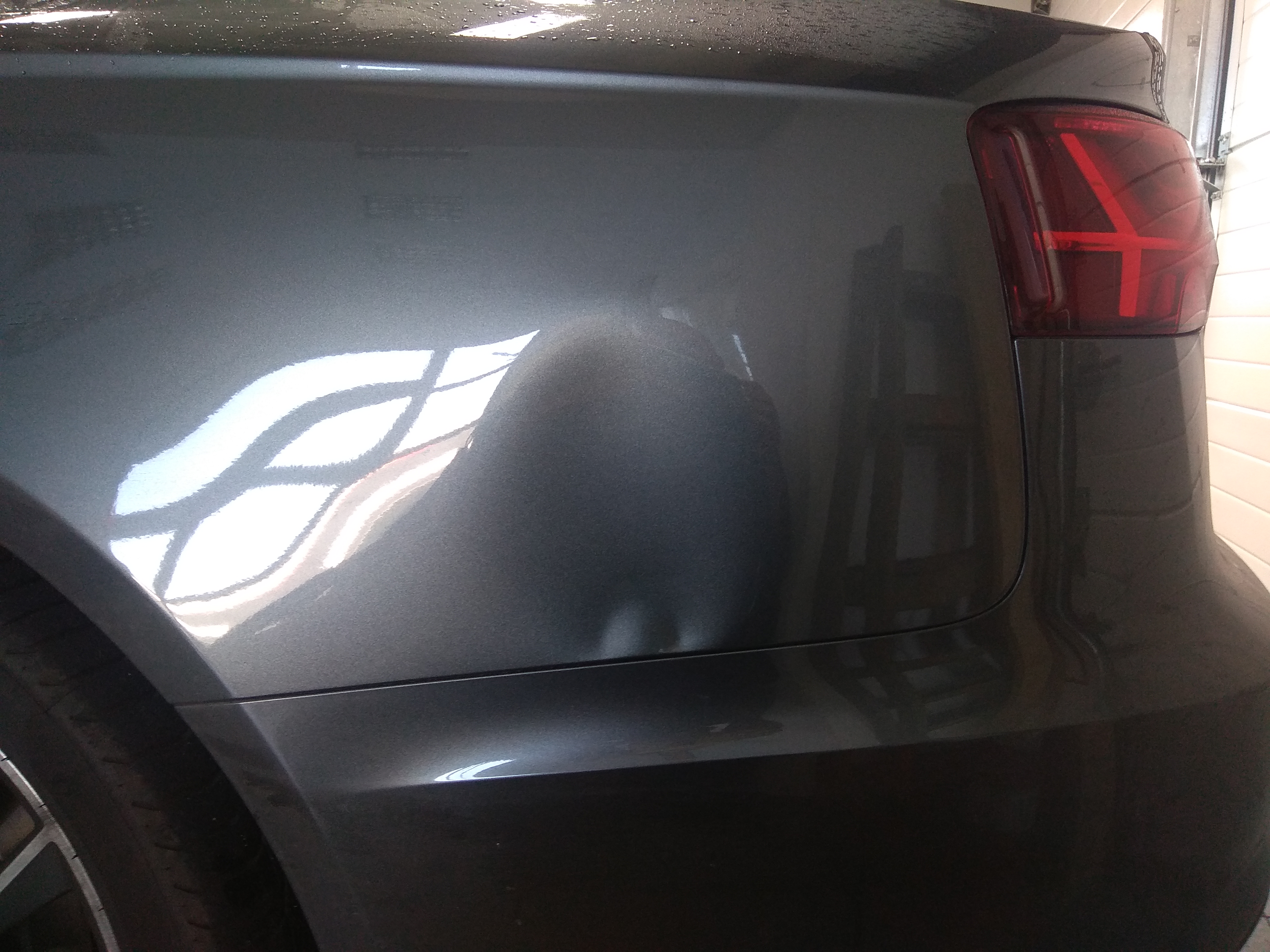 Oprava důlků Auto před opravou